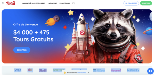 bonus bienvenue canada rooli