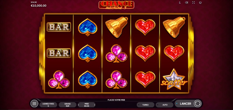 Capture d'écran slot Chance Machine