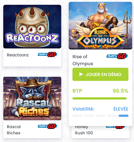 Mode démo, RTP et Volatilité sur Madnix Casino
