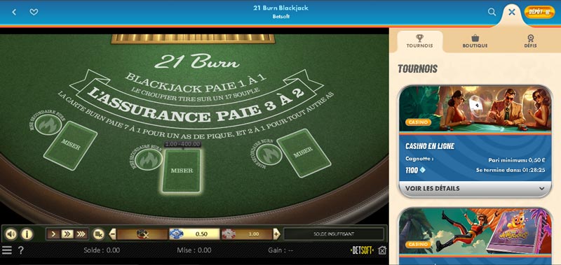 21 burn blackjack de betsoft vegasino