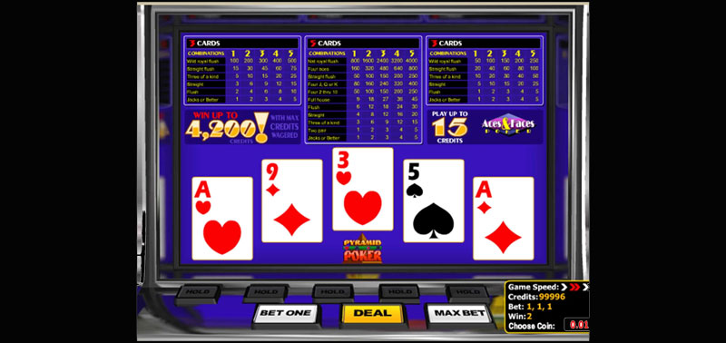 aces and faces poker de betsoft betway