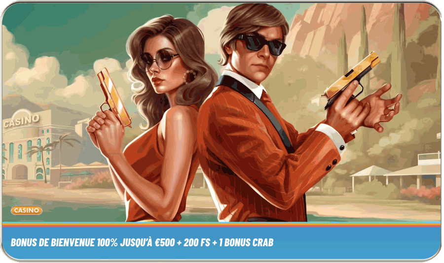 capture d'écran bonus de bienvenue vegasino casino