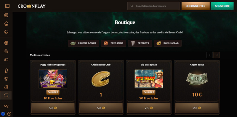 crown play casino la boutique du casino