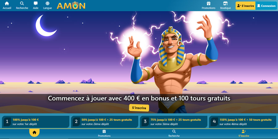 d'accueil amon casino