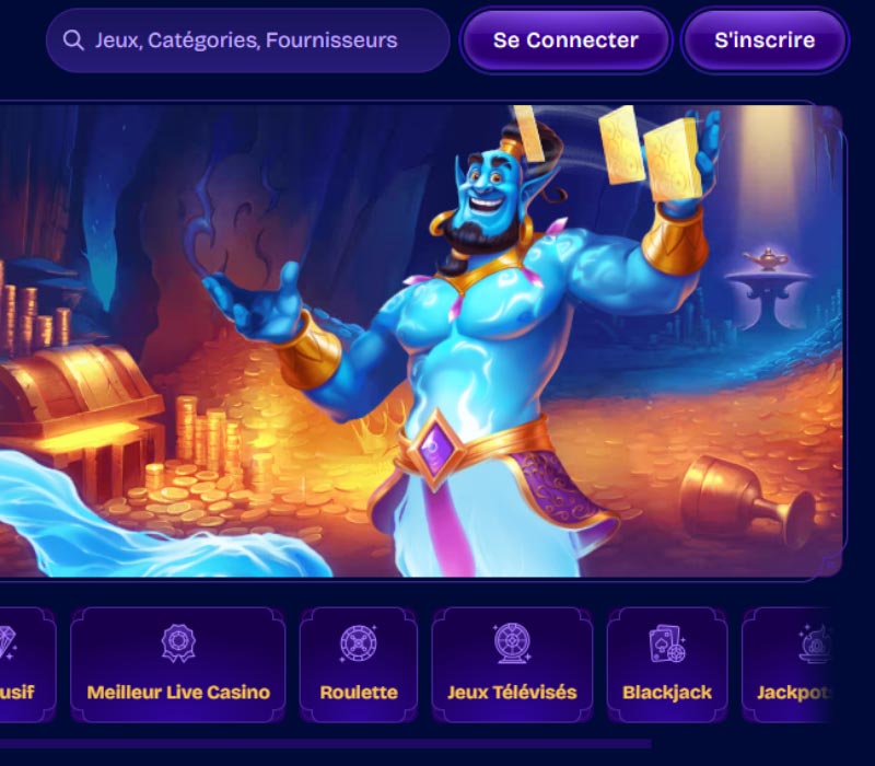 d'accueil genieplay casino