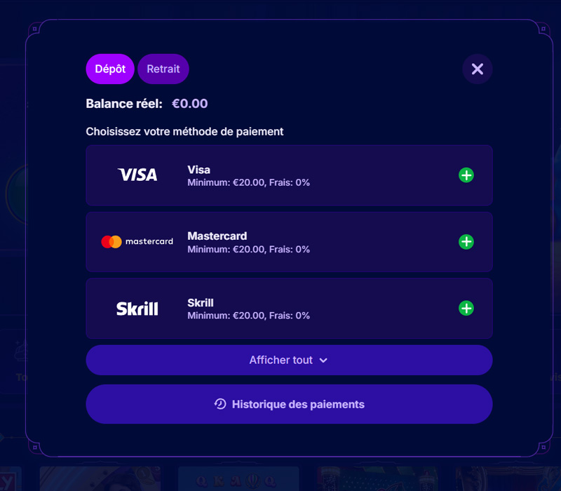 inscription étape 5 genieplay casino