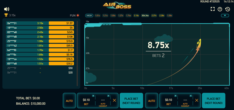 mini jeu airboss