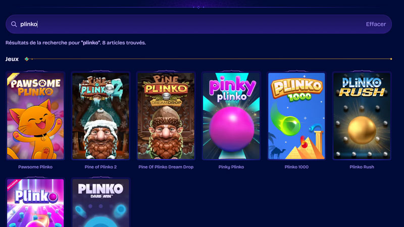 les mini-jeux disponibles genieplay casino