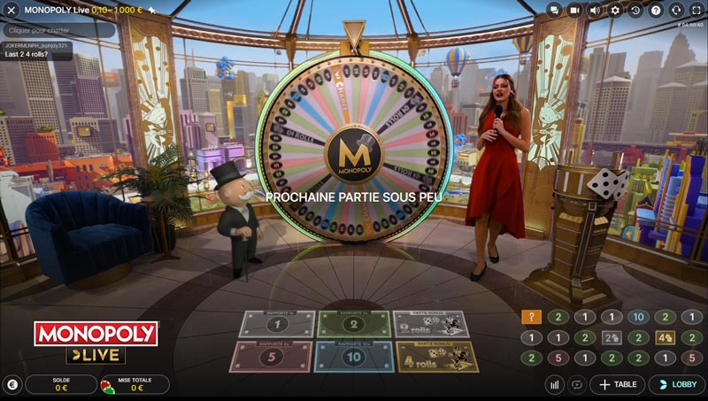 monopoly live de evolution gaming genieplay casino