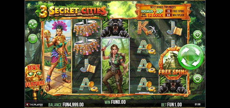 machine à sous 3 secret cities