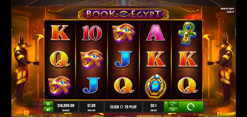 machine à sous book of egypt