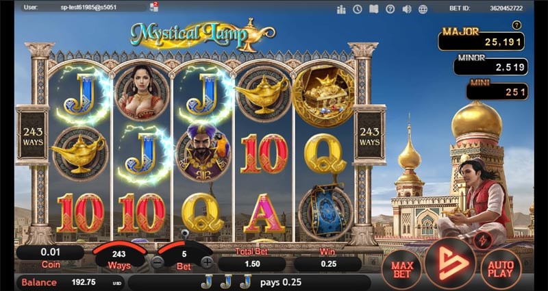 machine à sous mystical lamp