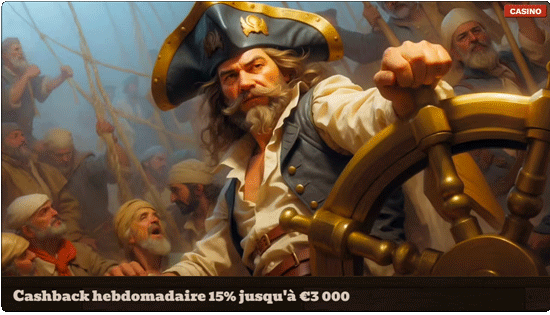 capture d'écran bonus cashback fatpirate casino