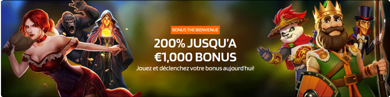 capture d'écran bonus de bienvenue trivelabet casino