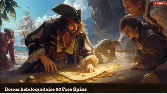 capture d'écran bonus hebdomadaire fatpirate casino