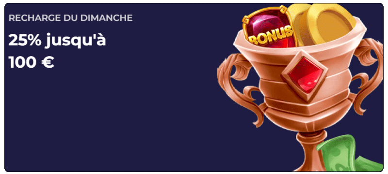 capture d'écran bonus de recharge lazybar casino