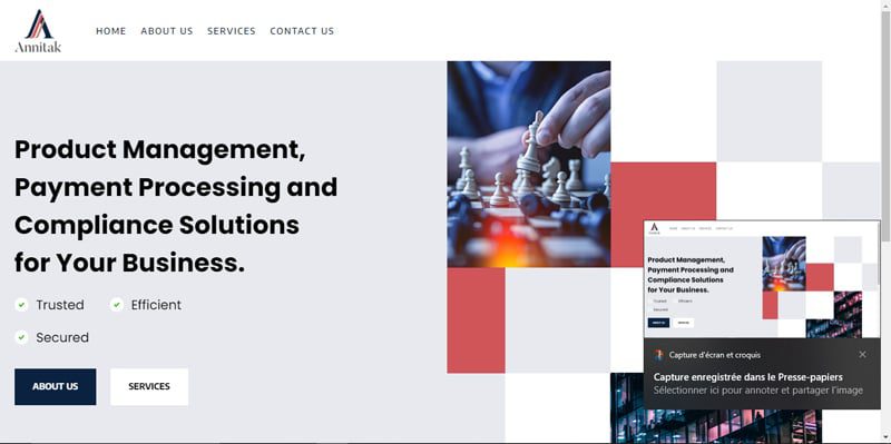 Annitak Limited la page d'accueil