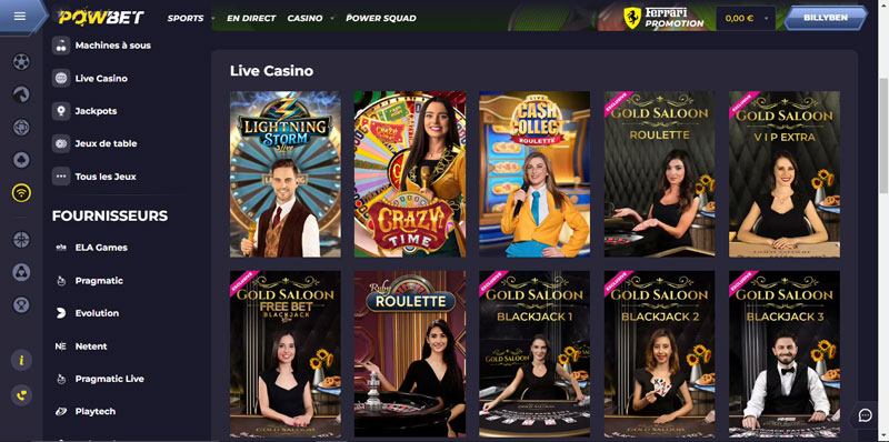 vivez une expérience de jeu inoubliable avec de vrais croupiers powbet casino