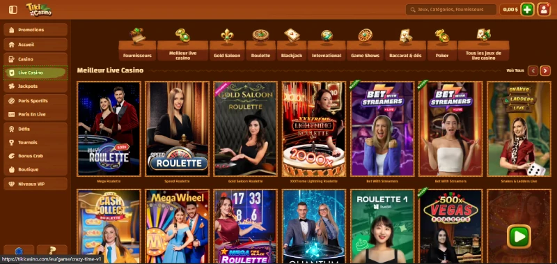 Vivez le plaisir de jouer en live avec de vrais croupiers
