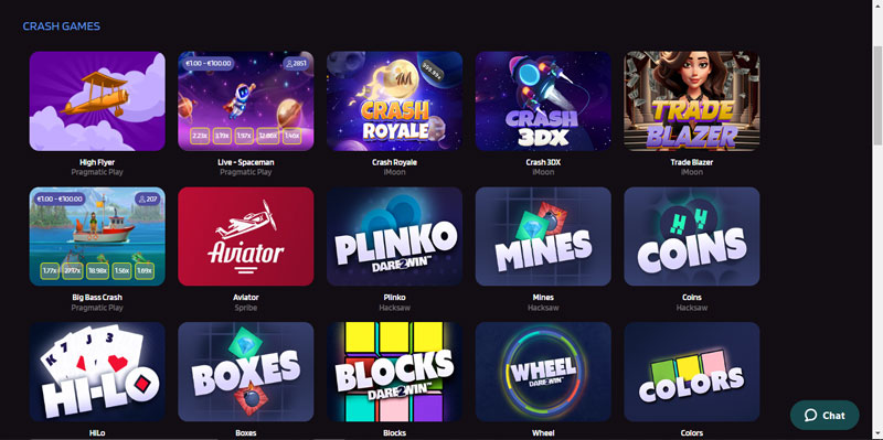 trivelabet casino les mini-jeux dsiponibles