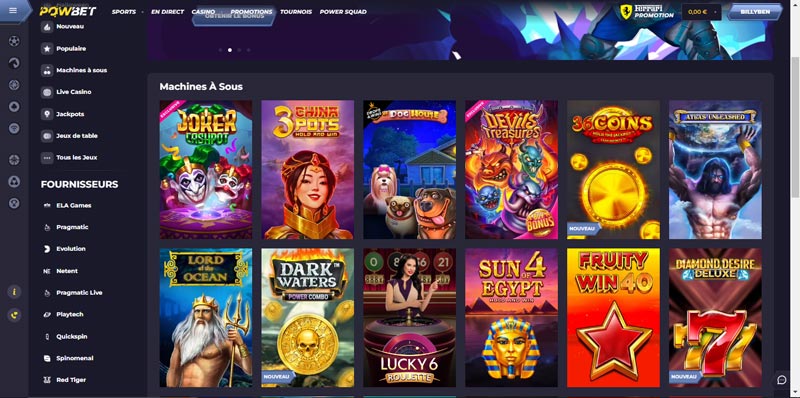 es meilleurs machines à sous pour vous offrir une expérience de jeu sensationnelle powbet casino