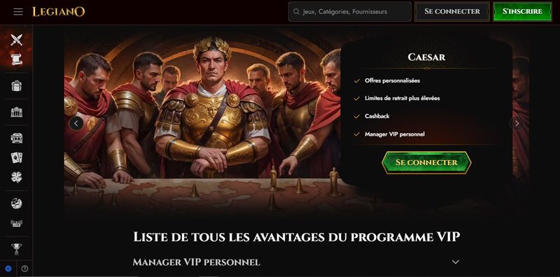 Le niveau 5 du club VIP Caesar