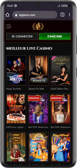 version mobile galaxy legiano casino