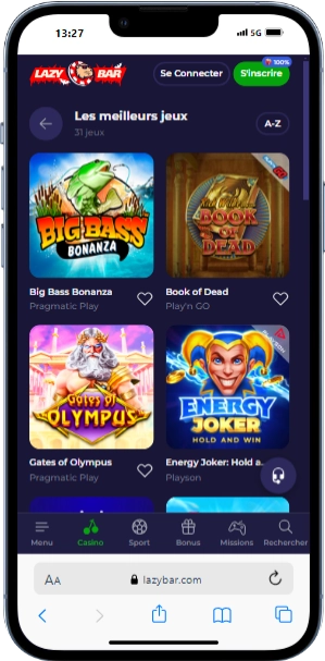 version mobile iphone lazybar