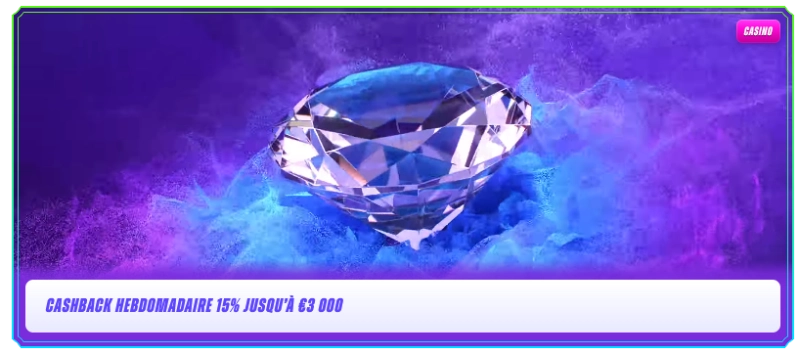 capture d'écran bonus cashback funbet casino