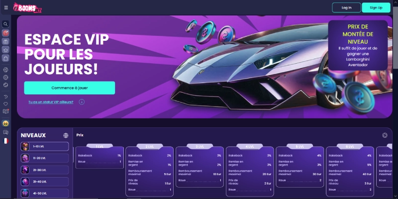 booms bet casino le club vip