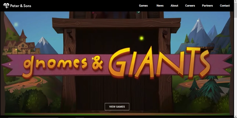 peter and sons la page d'accueil