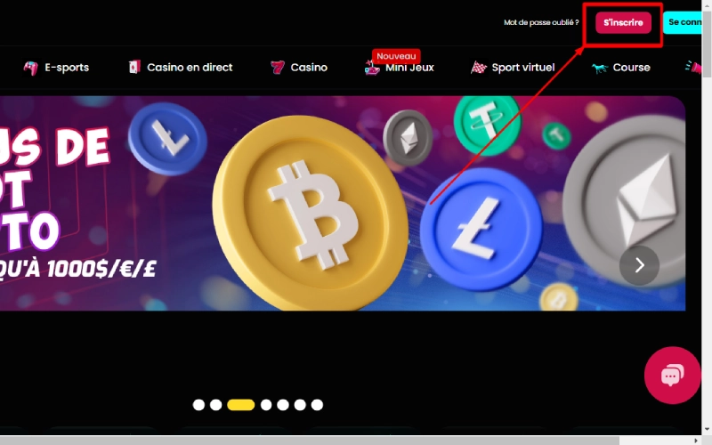 capture decran inscription cosmobet