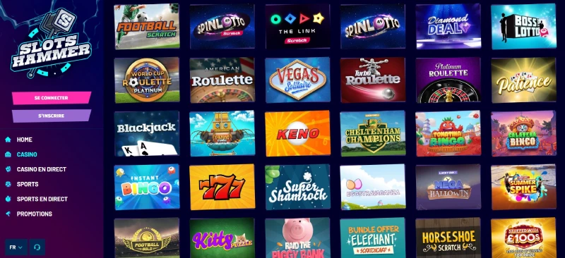 capture decran mini jeux slots hammer