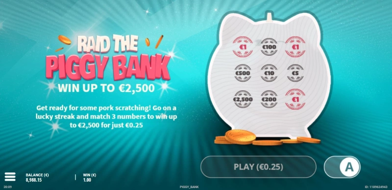 capture decran raid the piggy bank slots hammer