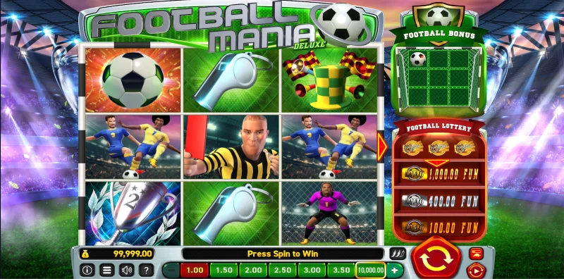 football mania deluxe de wazdan booms bet casino