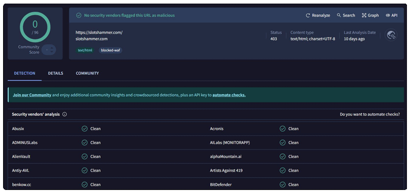 securite slots hammer casino