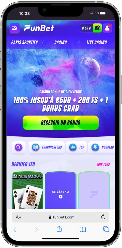 version mobile iphone funbet casino
