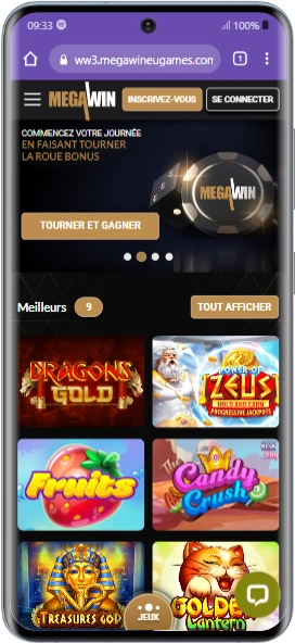 version mobile samsung megawin casino