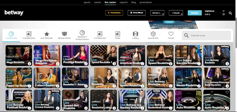 profitez d'une expérience ludique exceptionnelle avec de vrais croupiers betway