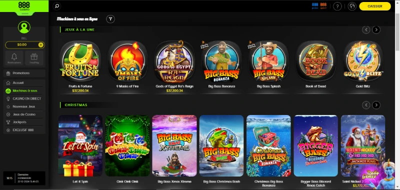 Machines Ă sous 888 casino