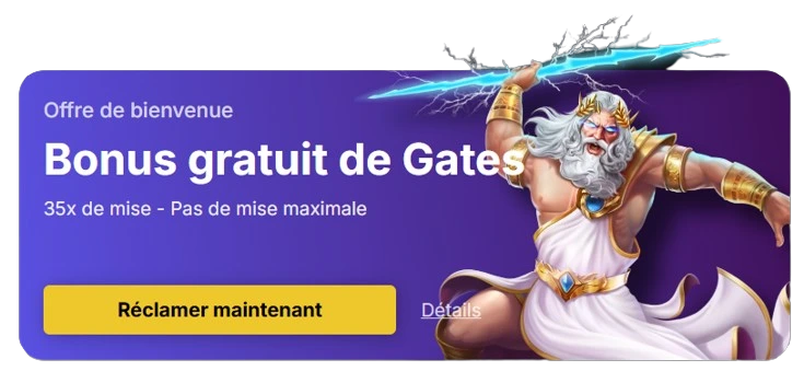 bonus gratuits gates spinsala casino