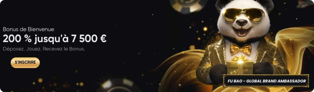 bonus bienvenue golden panda casino