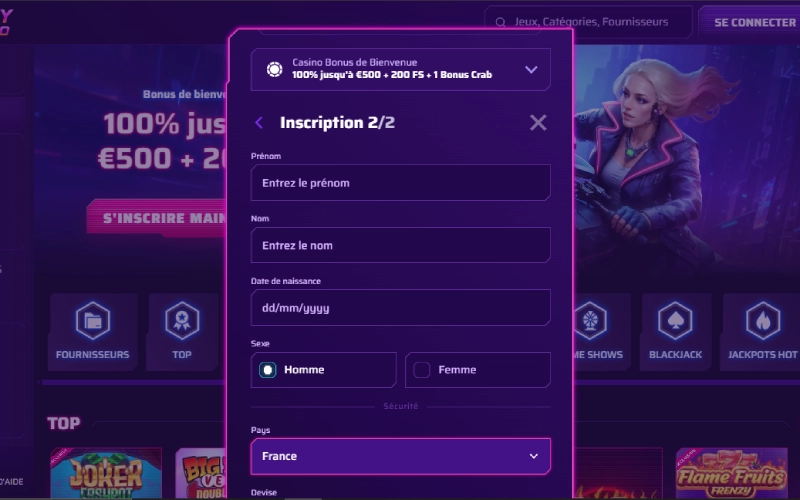 capture d'écran-inscription roby casino etape4