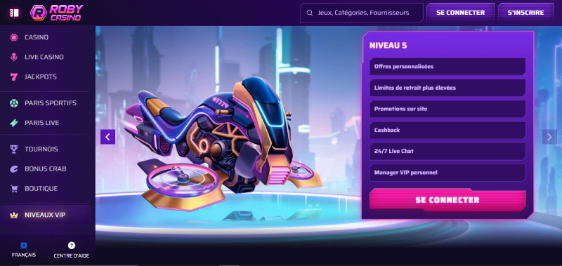 Le Niveau 5 du programme VIP et ses avantages