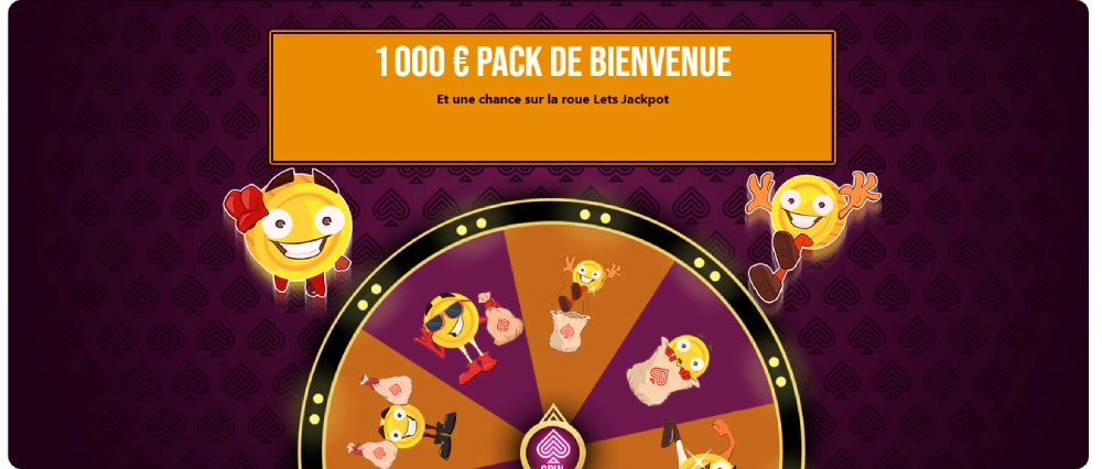 Bonus de bienvenue Lets Jackpot
