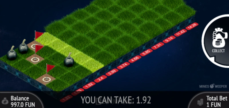 mini jeu mise sweeper