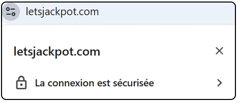 Sécurité du site internet Lets Jackpot