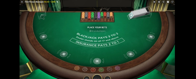 Live casino blackjack