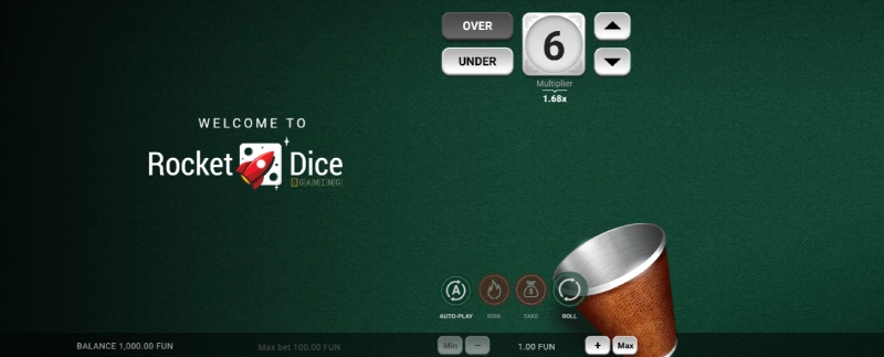 Mini jeu rocket dice