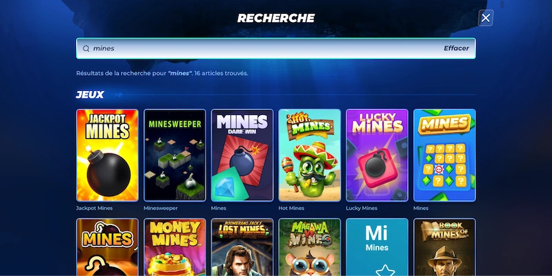 Mini jeux Bassbet